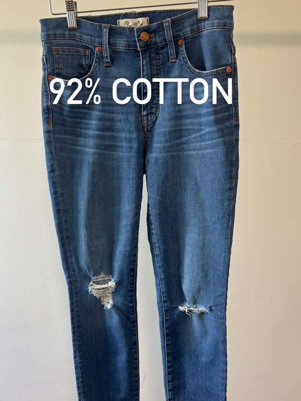 Madewell Classic High Rise Skinny Crop Jeans, Size 27